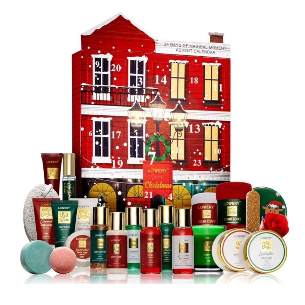 24 Pcs Bath Body Christmas Calender For Woman